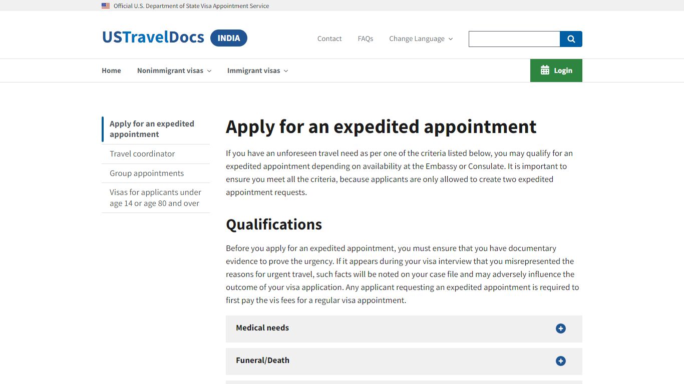 Apply for an expedited appointment - ustraveldocs.port-ability.in